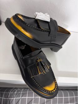 Dr martens loafers with yellow burst accents  💥