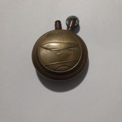WW1 Brass Trench Lighter Zepplin Airship Motif 