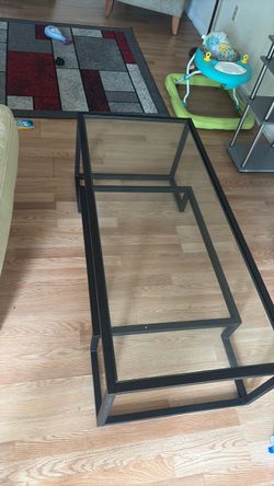 Black Glass Table