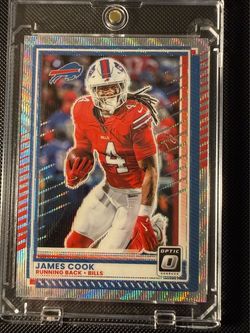 James Cook Donruss Optic Holo Buffalo Bills Football Card