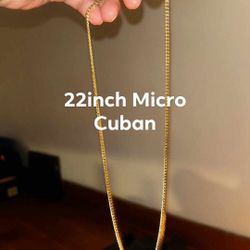 GLD 5mm 22inch Cuban Link Chain