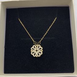 S925 Retro Magnetic Folding Heart Shaped Four Leaf Clover Pendant Necklace Women Love Clavicle Chain Gifts Openable Choker