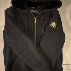Moose Knuckles Black Cotton Blend Jacket