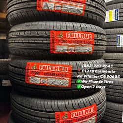 195/65R15 FULLRUN Set of Tires Installed and Balanced Set de Llantas Nuevas Instaladas y Balanceadas