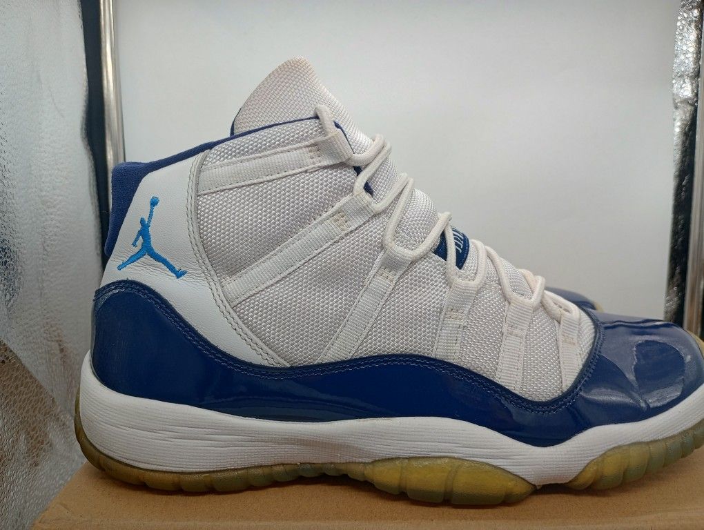 Nike Air Jordan 11 Retro Win Like 82 2017 Size 7Y Blue White