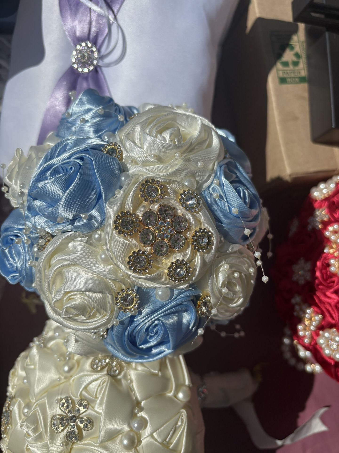 Bouquet Flores Artificiales Ramo De Flores Quince Boda