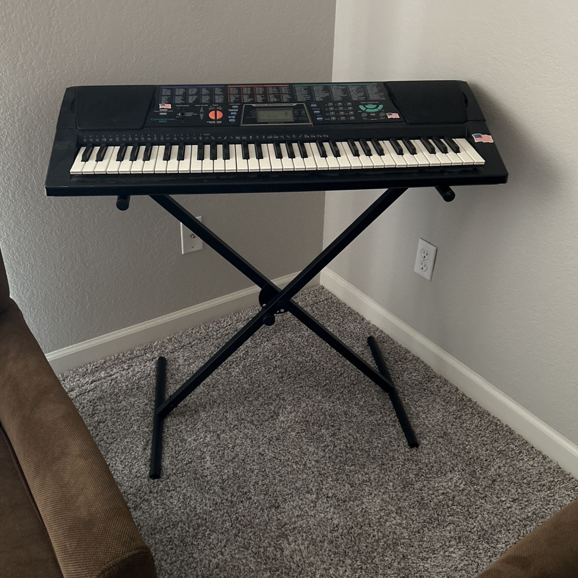 Piano Keyboard And Stand