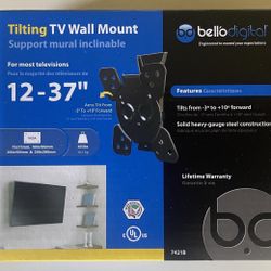 New Tilting TV Wall Mount  12-37”