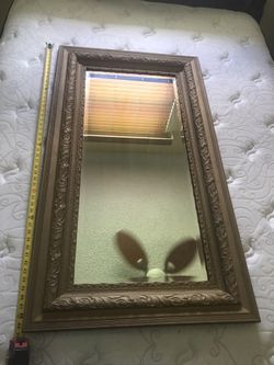 Gorgeous Gold Frame Beveled Mirror