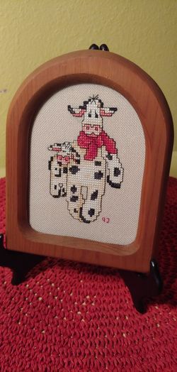 CROSS-STITCH COW & CALF