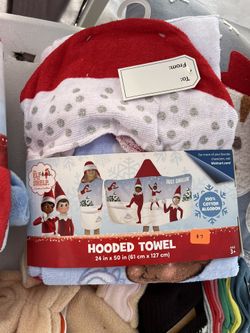 Elf on the Shelf Hooded Towel