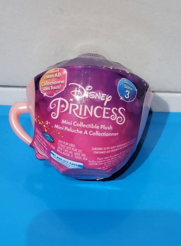 Disney Princess Mini Collectible Plush Teacup Mystery Capsules $6 Each (Two Available)