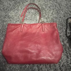Large Ladies, Coach Purse, Red 