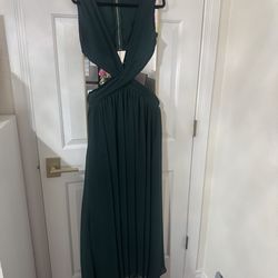 Emerald Green Maternity Dress