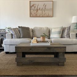 White couch purchased less than a year ago (willing to negotiate)