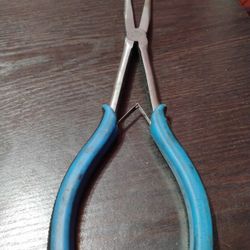 Cornell Long Reach Bent Angle Long Nose Pliers 