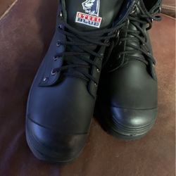 New Steel Blue Work Boots 