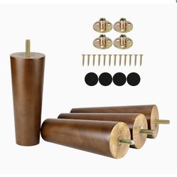 Wood Furniture Legs, 4 Pcs, 6”