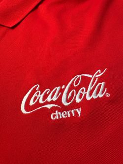 NWT Nike Golf Polo Cherry Coca- Cola Embroidered Shirt FV5507-657