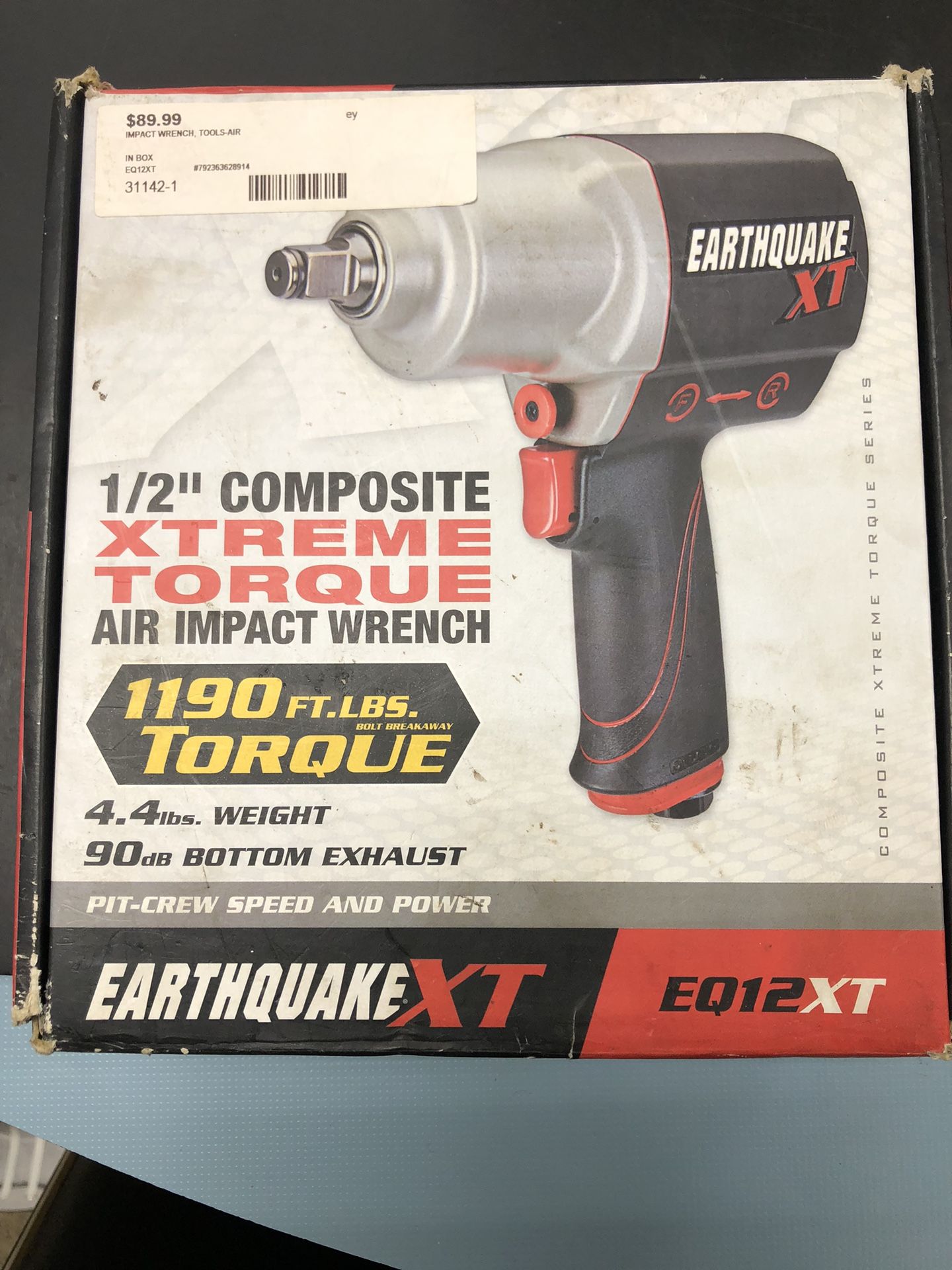 EARTHQUAKE XT 1/2in. COMPOSITE AIR IMPACT WRENCH 