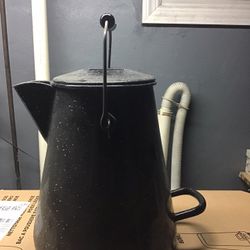 Vintage USN US Navy Enamel Graniteware Pitcher Kettle The Vollrath Company 