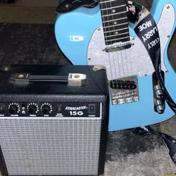 Electric Guitar + 15W Amp (Headphones Included) – Great Starter Setup