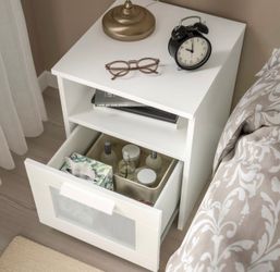 White Nightstands from IKEA
