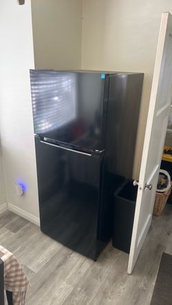 Black Top-Freezer Refrigerator