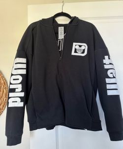 Walt Disney World black zip up sweatshirt
