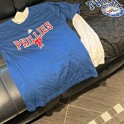 Boys Large 14 Phillies/76ers Sports Top. Set Of 2