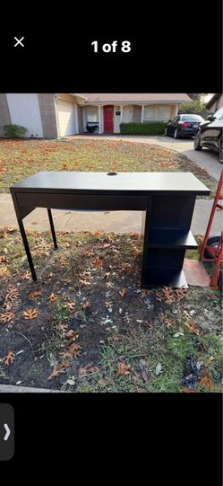 DESK. 48"w x 19 1/2"deep x 30"high; cross streets are Arapaho & Waterview