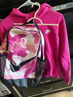 Nike hoodie and backpack