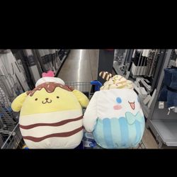 Pompom Purin And Cinnamaroll Squishmallows