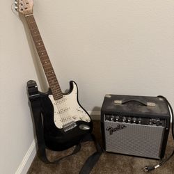 Guitar & Fender Amp 