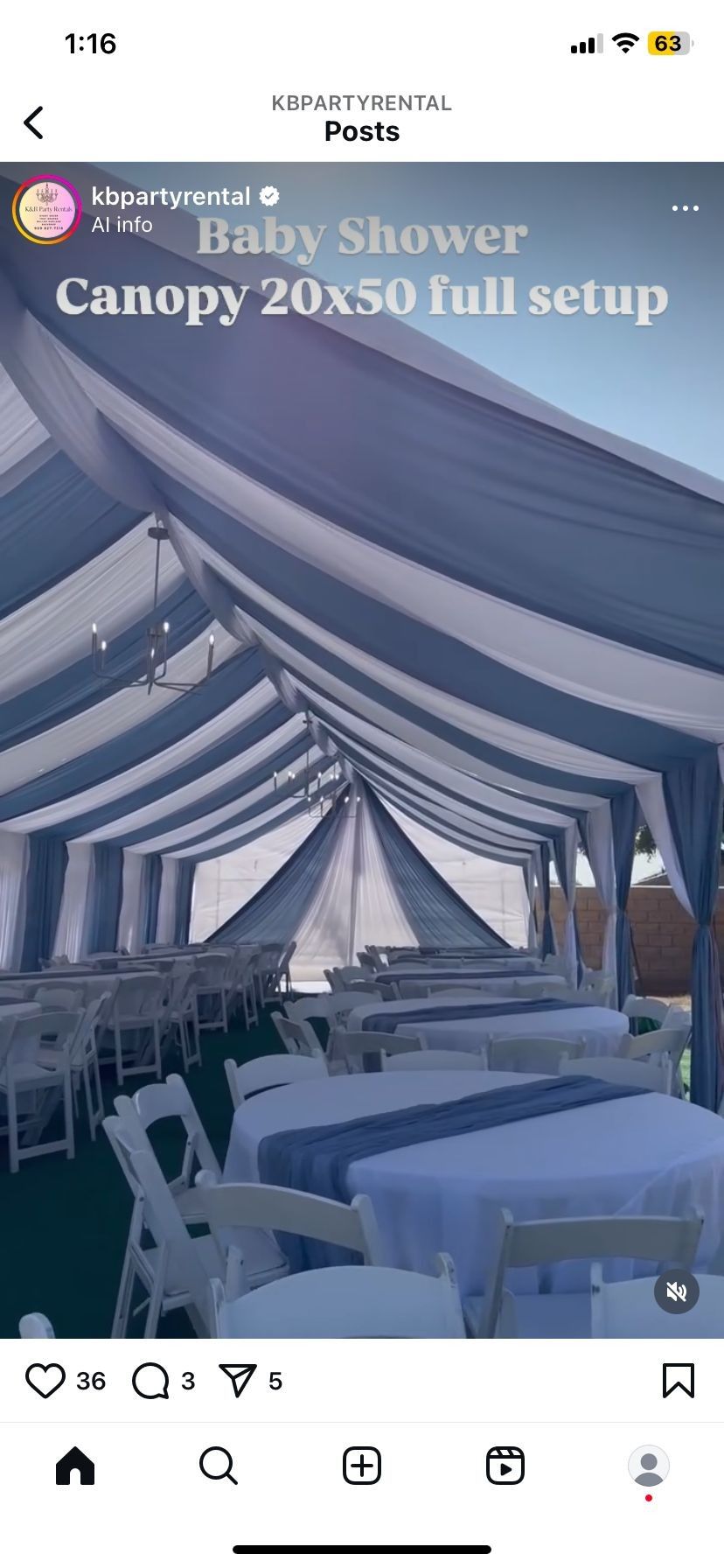 Tablecloth 
Tent
Chairs and Tables 
Drapping
All for Your event