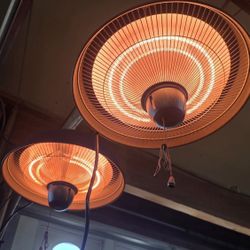 Two Hanging Electric Heaters