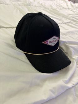 Hurley Black Baseball Cap with Rope Detail
