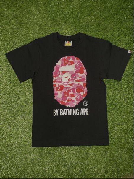 Black/pink Bape Shirt