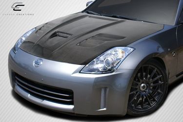 Blemished 2003-2006 Nissan 350Z Z33 Carbon Creations Vader Hood - 1 Piece
