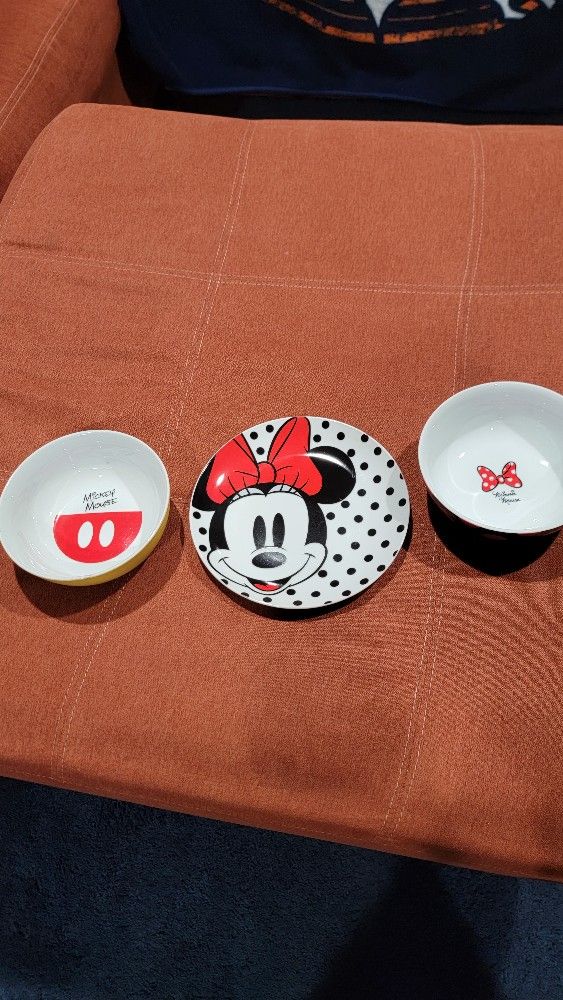 Minnie And Mickey Plates