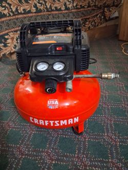 6 gallon pancake compressor 150 psi plus this ladder