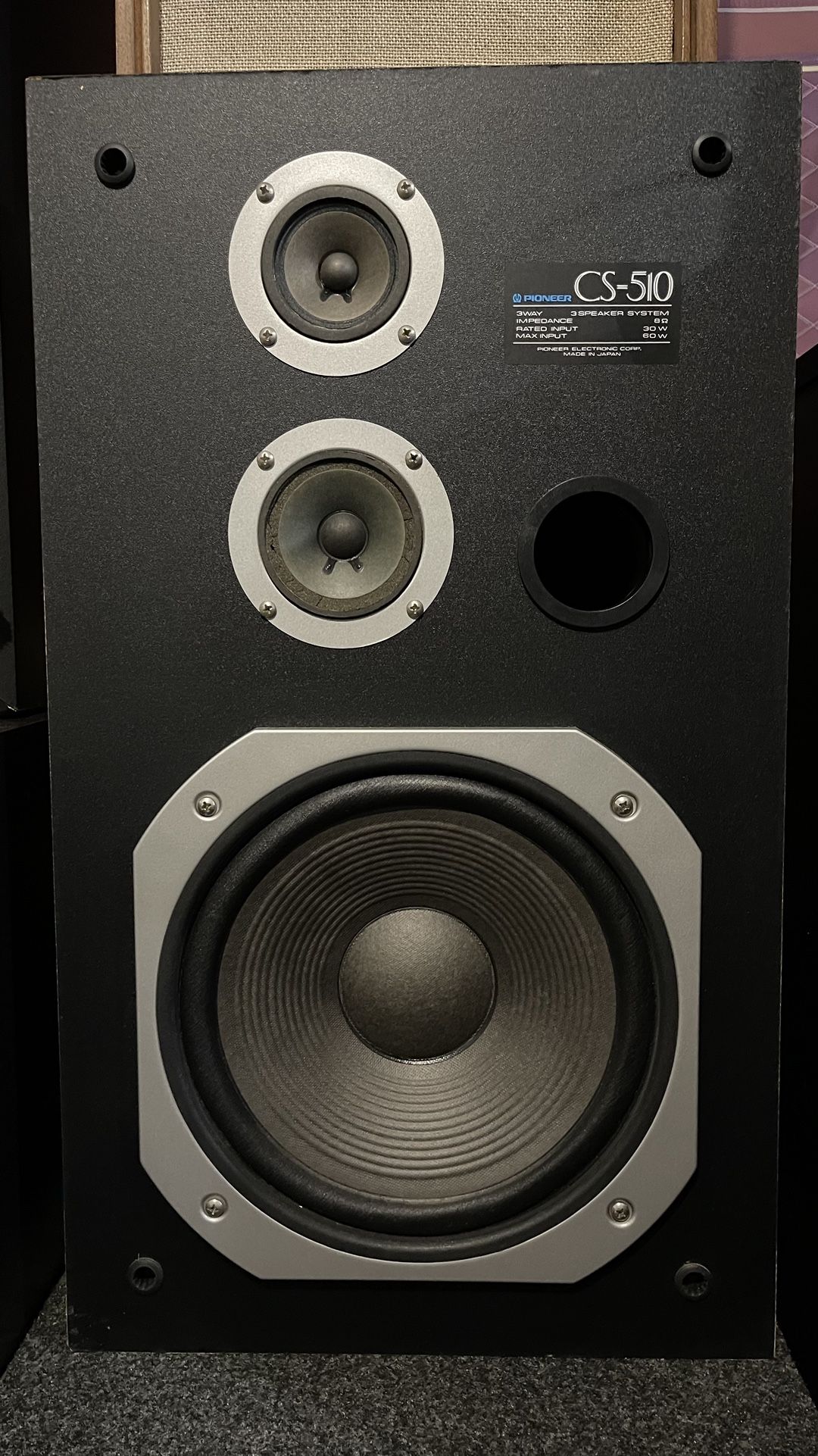 Pair Of Vintage Pioneer Cs510