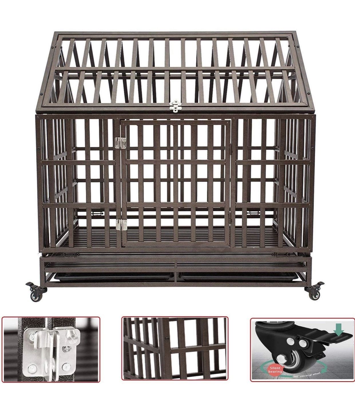 Heavy duty dog crate