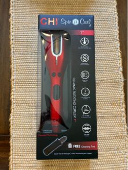 CHI Spin N Curl 1” Ceramic Rotating Curling Iron | Like New