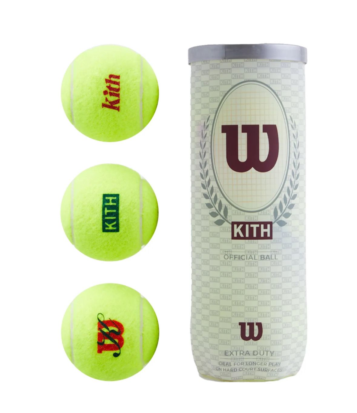 Kith Wilson Tennis Ball 3-Pack 2色セット Kith x Wilson Tennis Ball Set (3-Pack) Yellow Men's - SS25 - US