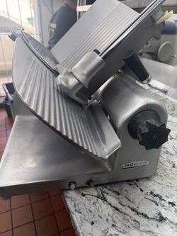 Hobart commercial meat slicer, heavy-duty