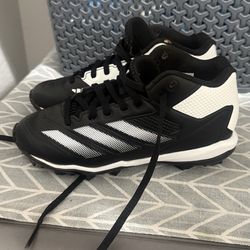 Boys Adidas baseball cleats.  Size 2.