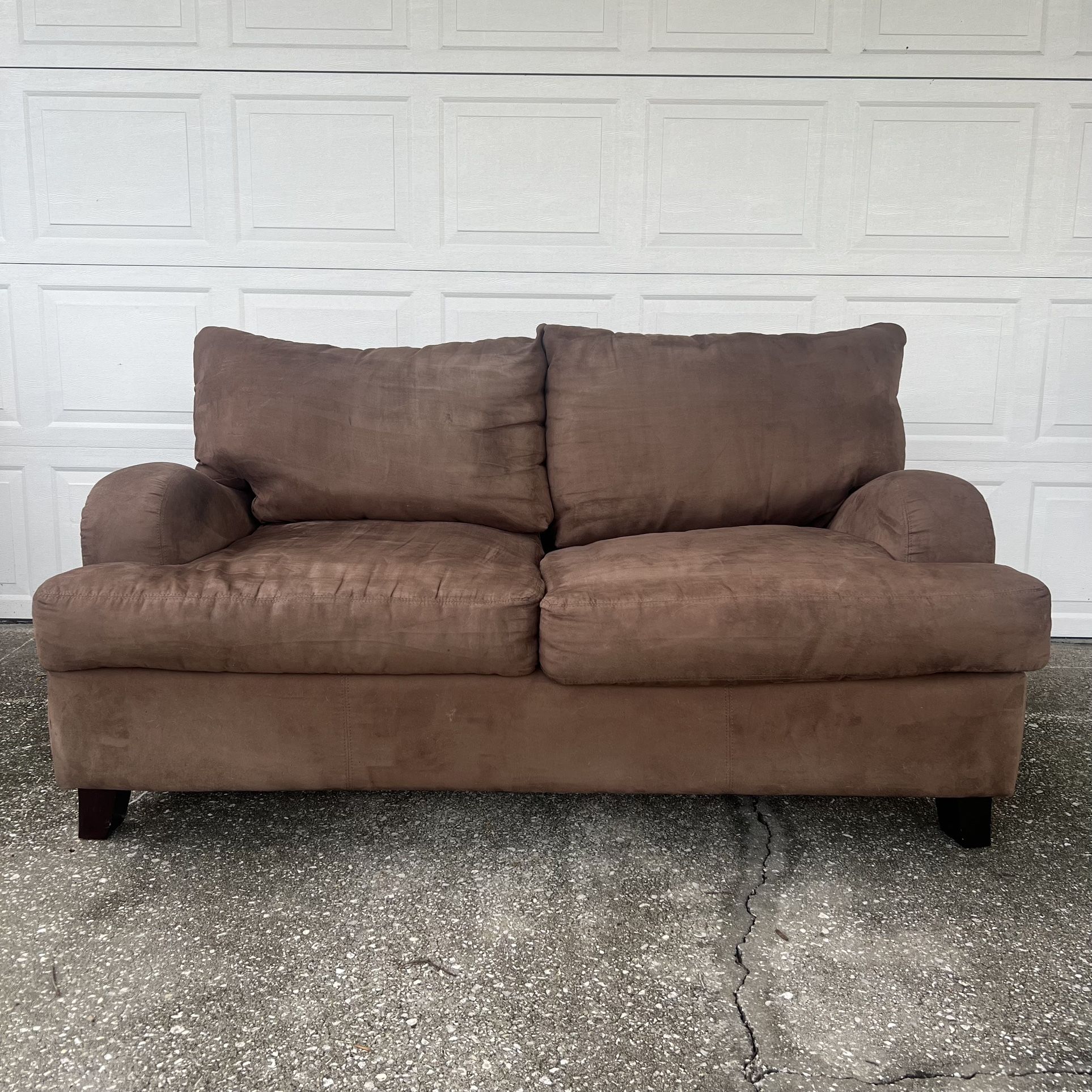 Brown Loveseat Couch