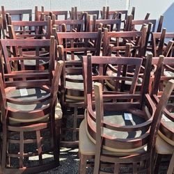 40 REDWOOD LADDER BACK RESTAURANT/EVENT CHAIRS