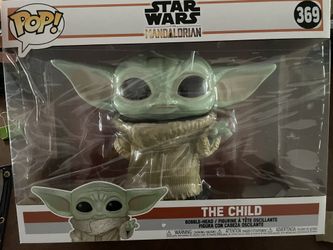 Funko Pop! Star Wars: The Mandalorian Toy, The Child Grogu, 10" Super Sized Pop!